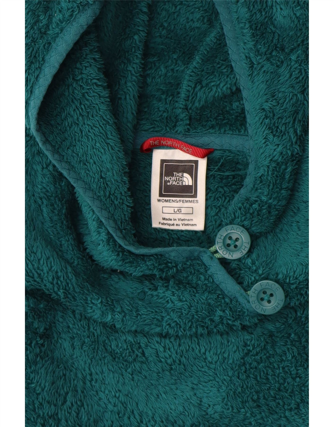 THE NORTH FACE Jersey polar con capucha para mujer UK 44 Poliéster verde grande