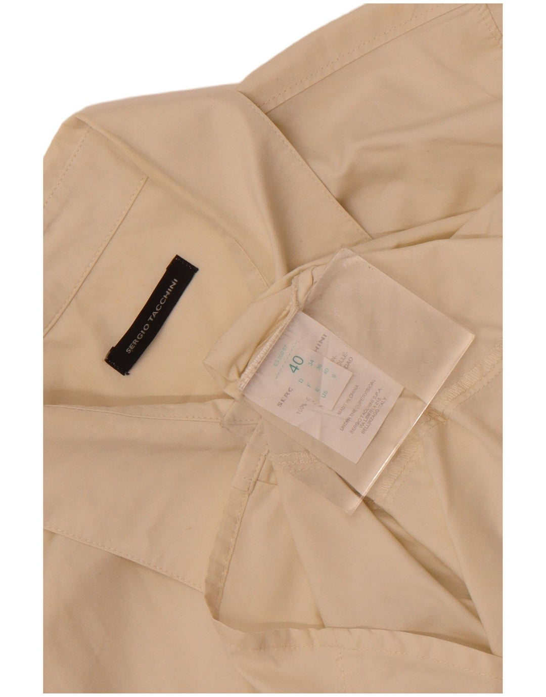 Sergio Tacchini Camisa Mujer IT 40 Small Blanco Algodón