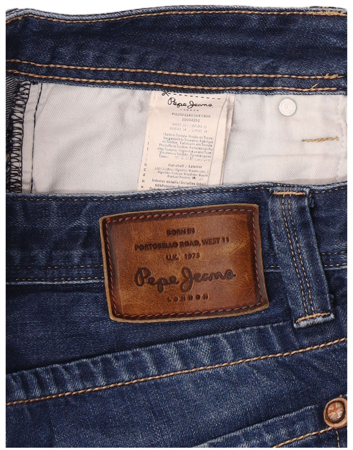 PEPE JEANS Vaqueros ajustados de corte regular para hombre W31 L30 Algodón azul