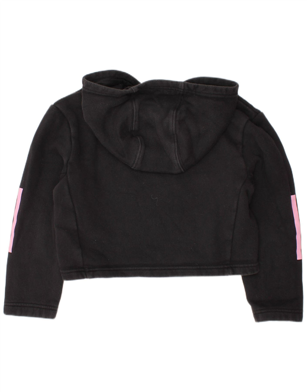 ADIDAS Jersey con capucha corta para niña 7-8 años Algodón negro