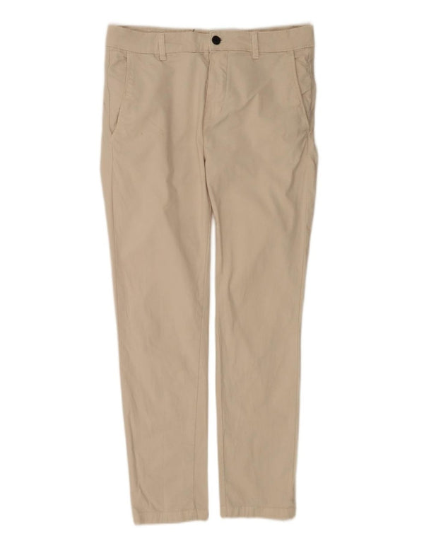 Zara Mens Slim Chino Pantalones EU 40 Medium W31 L30 Algodón Beige