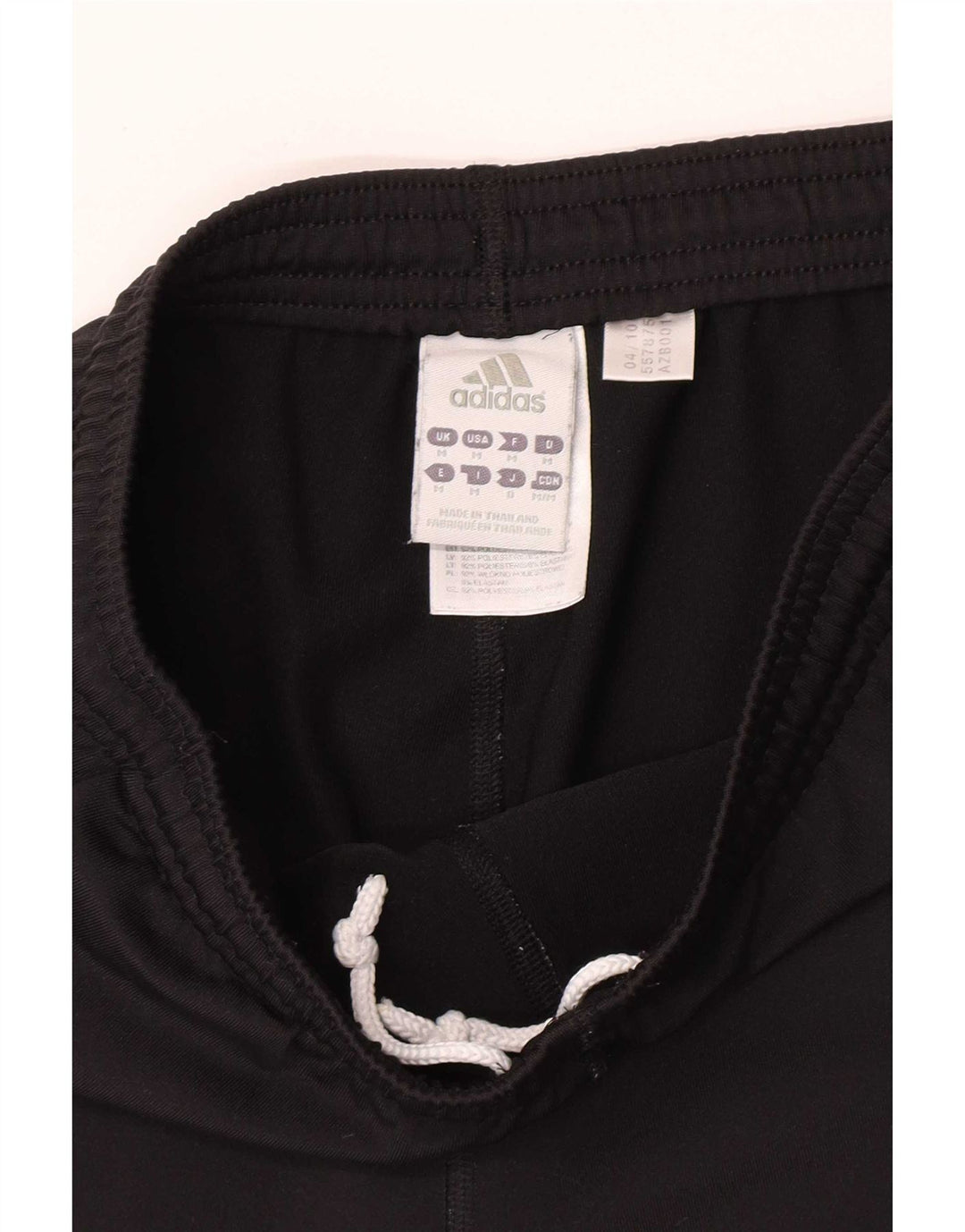 Adidas Pantalones cortos deportivos para mujer UK 12 Mediano Negro Poliéster
