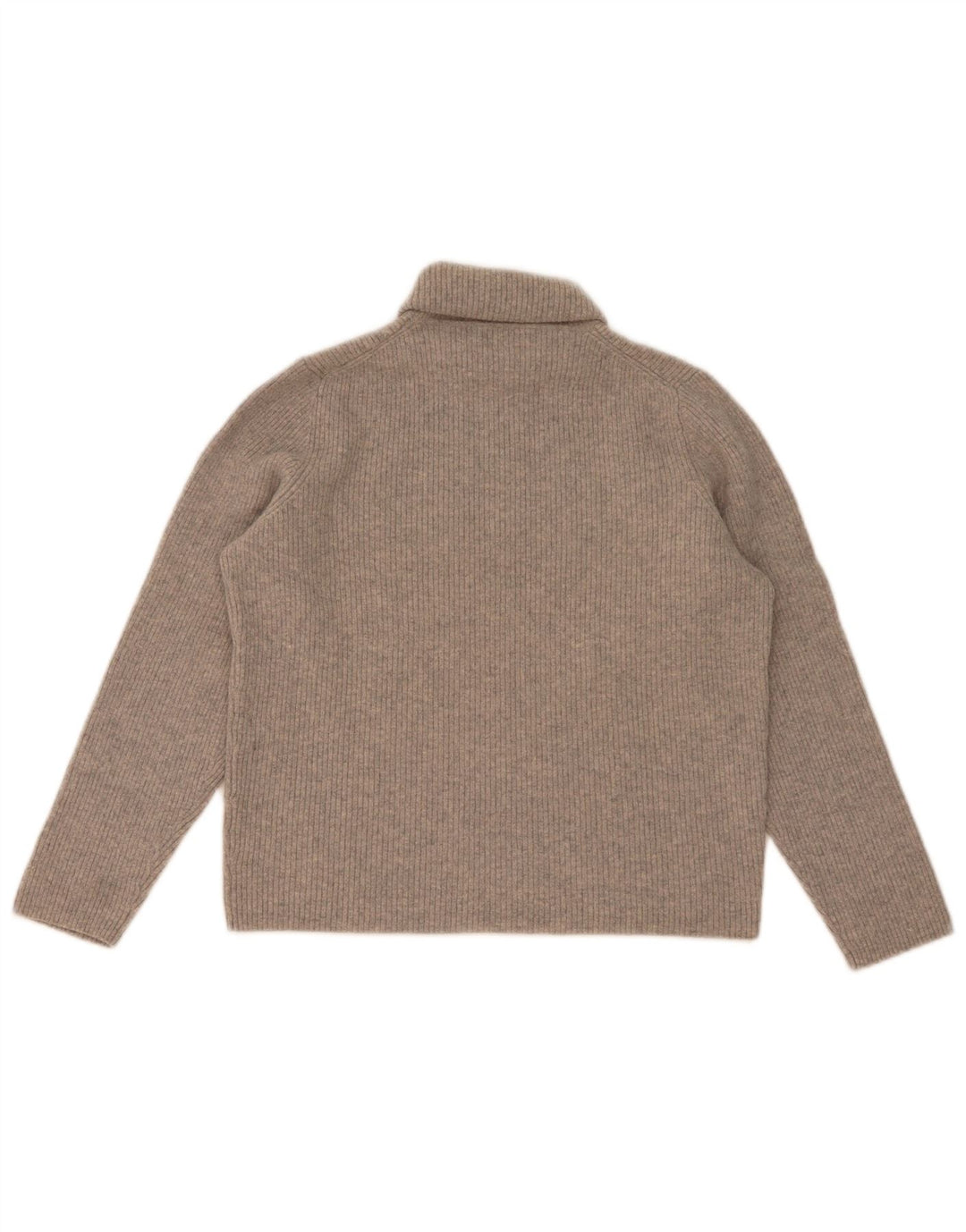 Massimo Dutti Jersey de cuello vuelto para mujer UK 42 Lana gris medio