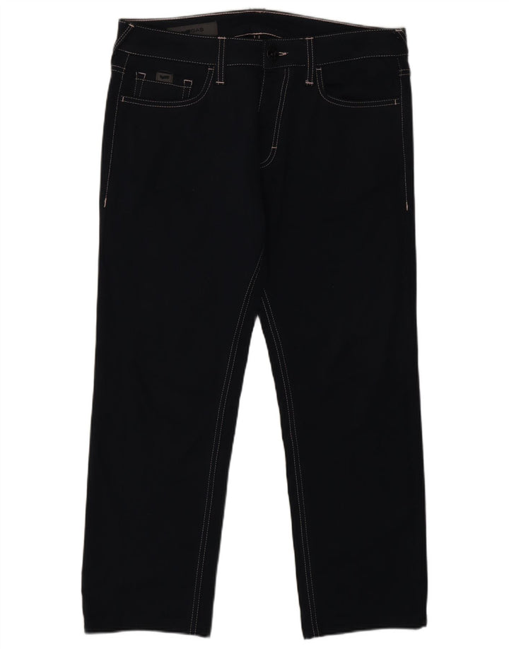 Pantalón Casual Recto Mujer GAS W32 L26 Poliéster Azul Marino