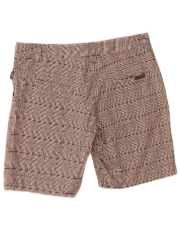 Brugi Womens Casual Shorts IT 42 Medium W30  Grey Check