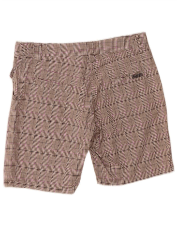 Pantalones cortos informales para mujer Brugi IT 42 Medium W30 Grey Check