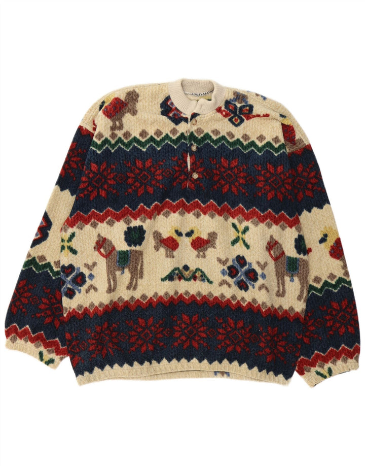 Fort & Madox Jersey con cuello abotonado para hombre XL Multicolor Novedad