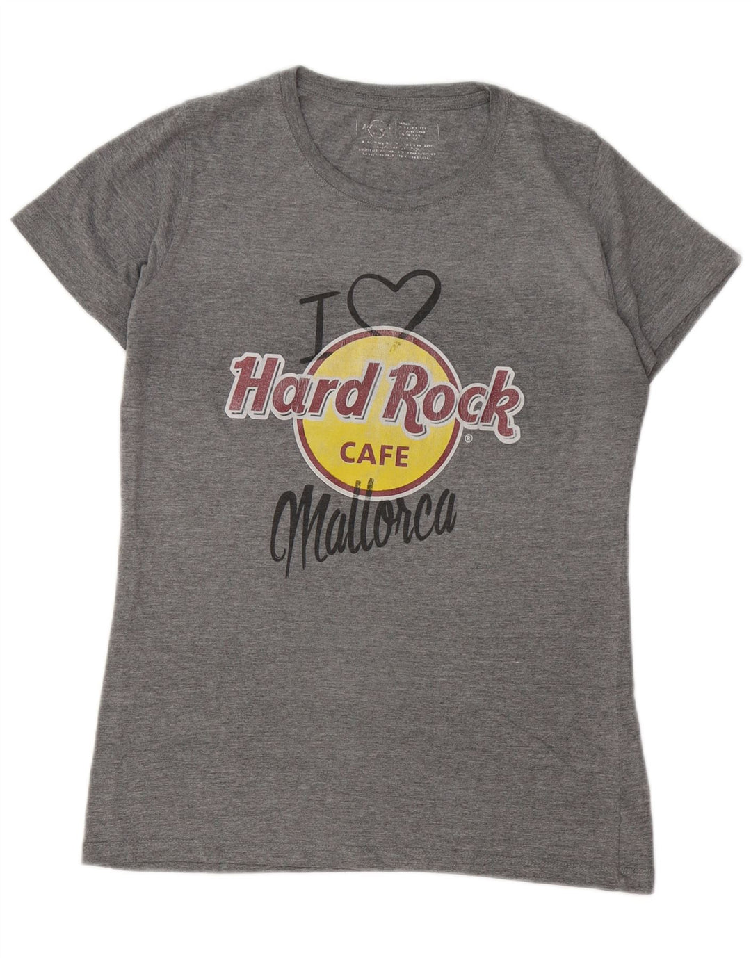 Hard Rock Cafe Mujer Mallorca Graphic Camiseta Top UK 40 Gris Medio