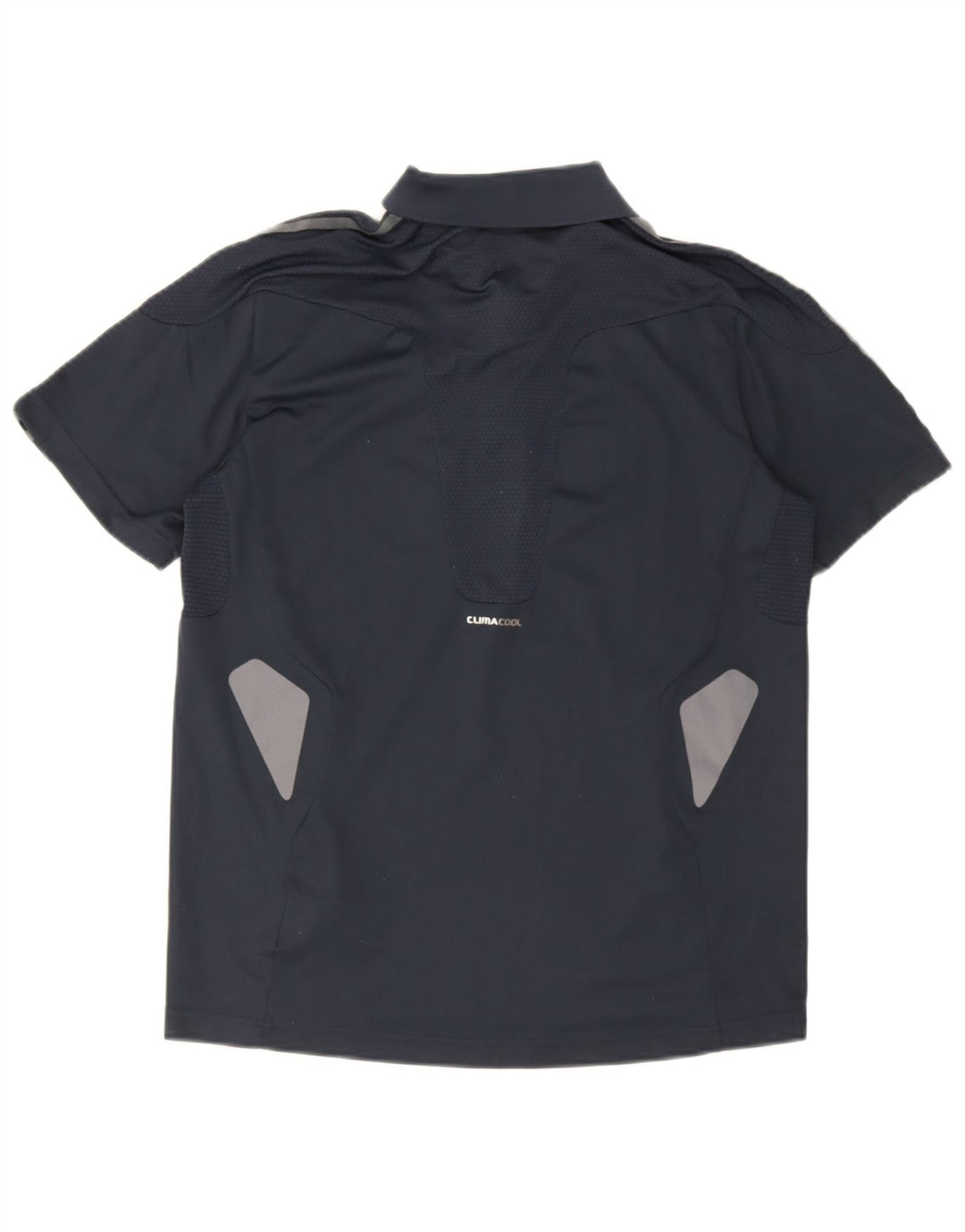 Adidas Mens Climacool Polo Shirt Pequeño Azul Marino Colorblock Poliéster