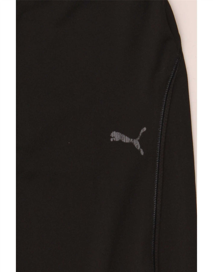 Puma Pantalones de chándal acampanados para mujer, talla 40, poliéster negro mediano