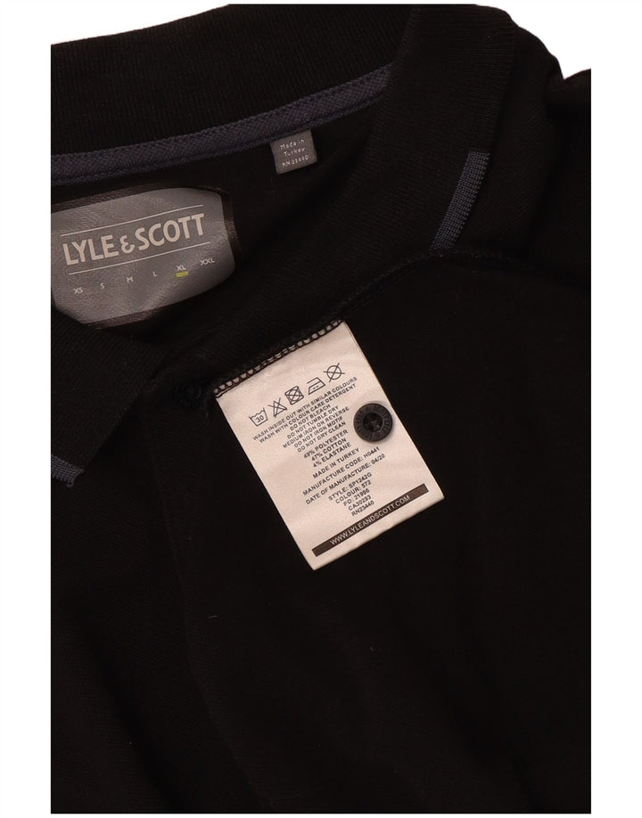 Lyle & Scott Polo Hombre XL Poliéster Negro