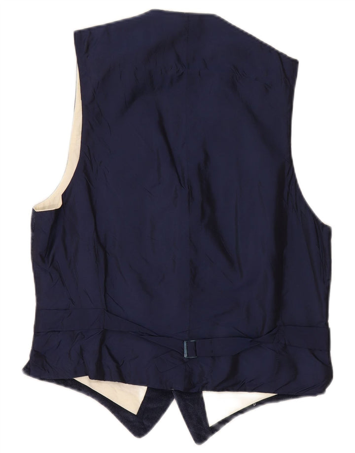 Chaleco vintage para hombre pequeño azul marino