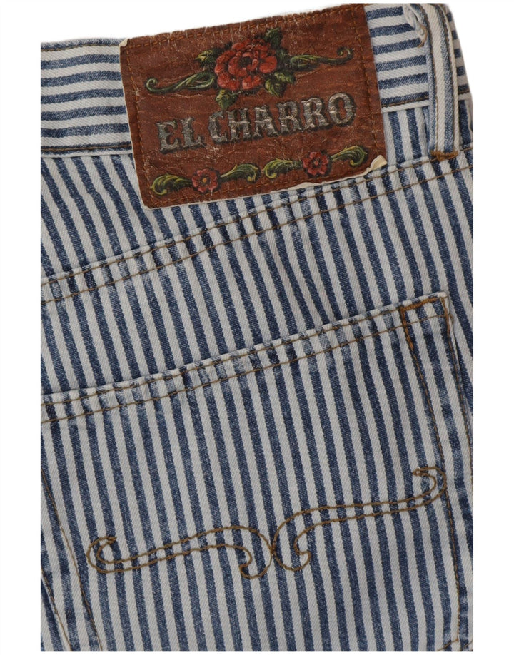 Jeans Rectos Mujer El Charro W32 L28 Azul Pinstripe