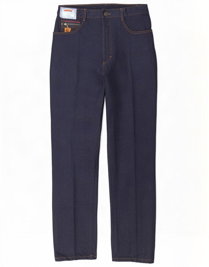 Pierre Balmain Vaqueros rectos para hombre W34 L34 Algodón azul marino