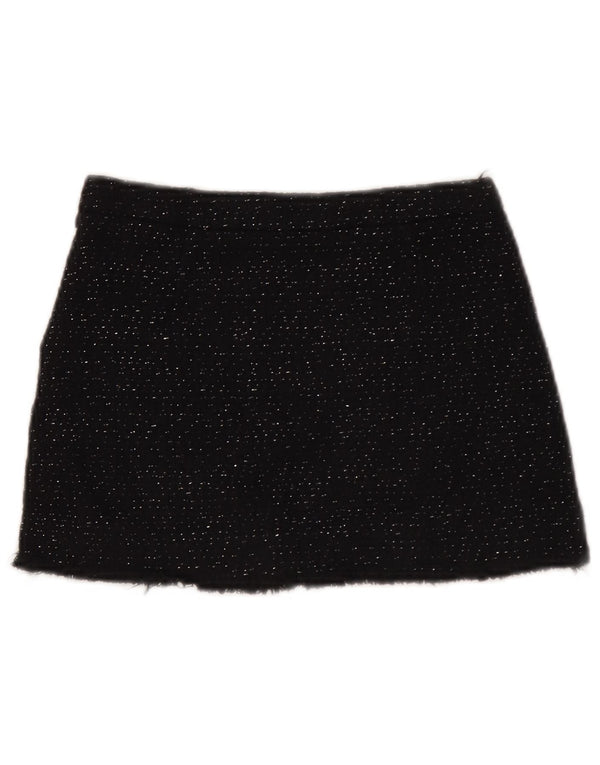 Zara Minifalda Niña 9-10 Años W24 Negro Algodón