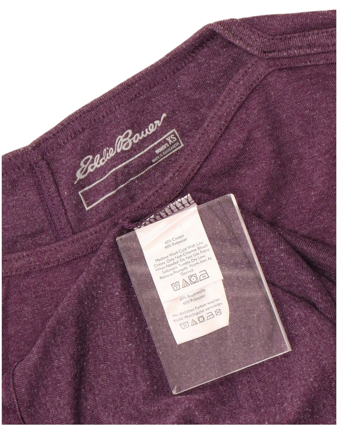 EDDIE BAUER Camiseta sin mangas para mujer UK 6 XS Algodón morado