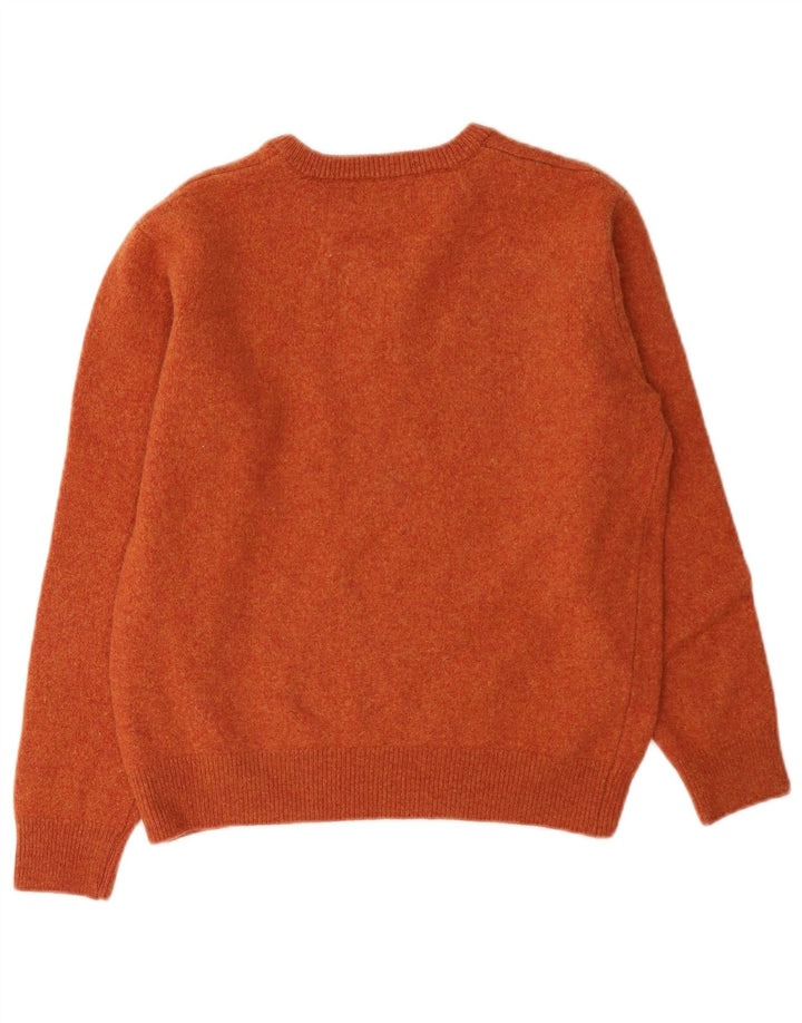Lincoln - Jersey con cuello en V para mujer, talla 40, lana naranja mediana