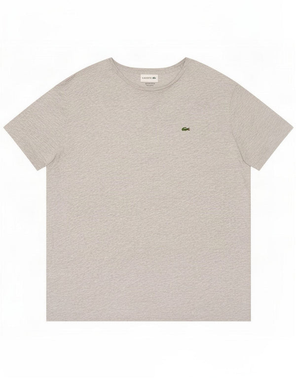 Camiseta Lacoste para hombre Talla superior 8 3XL Algodón gris