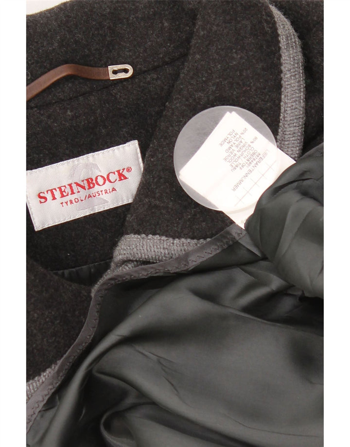 Abrigo Steinbock para mujer, talla única, lana virgen negra
