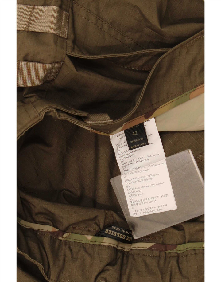 Free Soldier Pantalones cargo ajustados para hombre W42 L33 Poliéster caqui