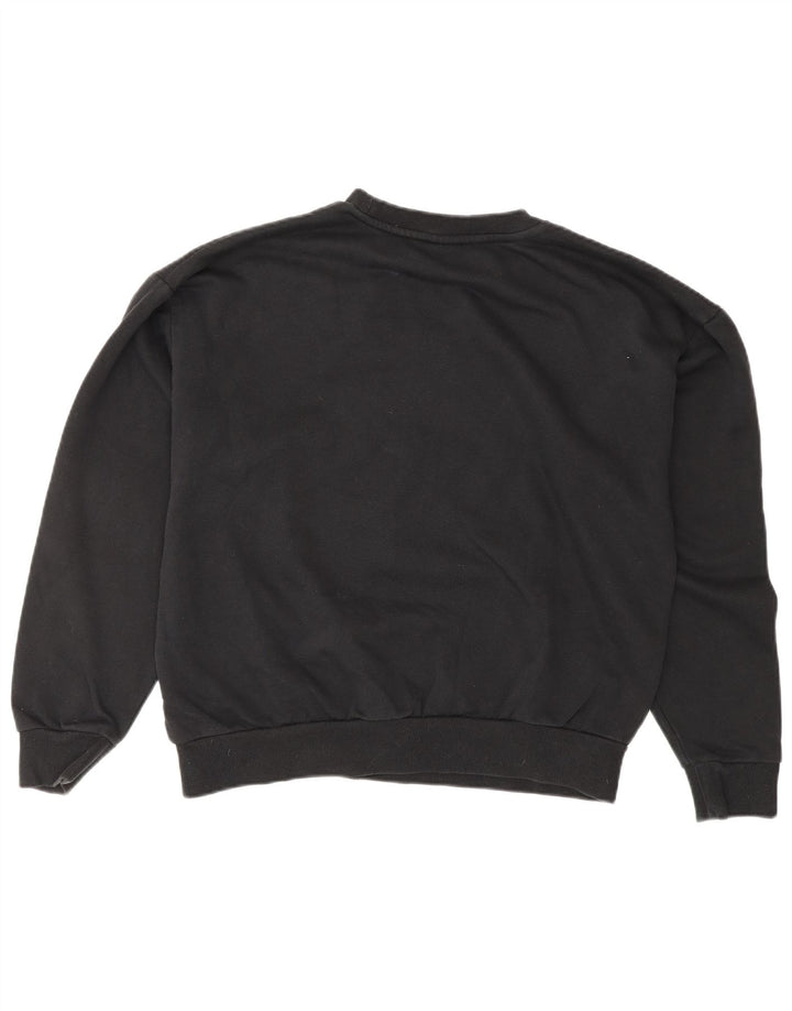 PUMA Sudadera gráfica para mujer Jumper UK 14 Medium Black Cotton