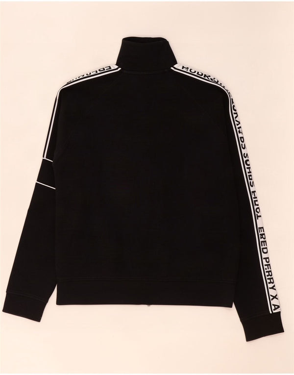 Fred Perry Chaqueta Superior De Chándal Con Gráfico Para Hombre Algodón Color Block Negro Pequeño