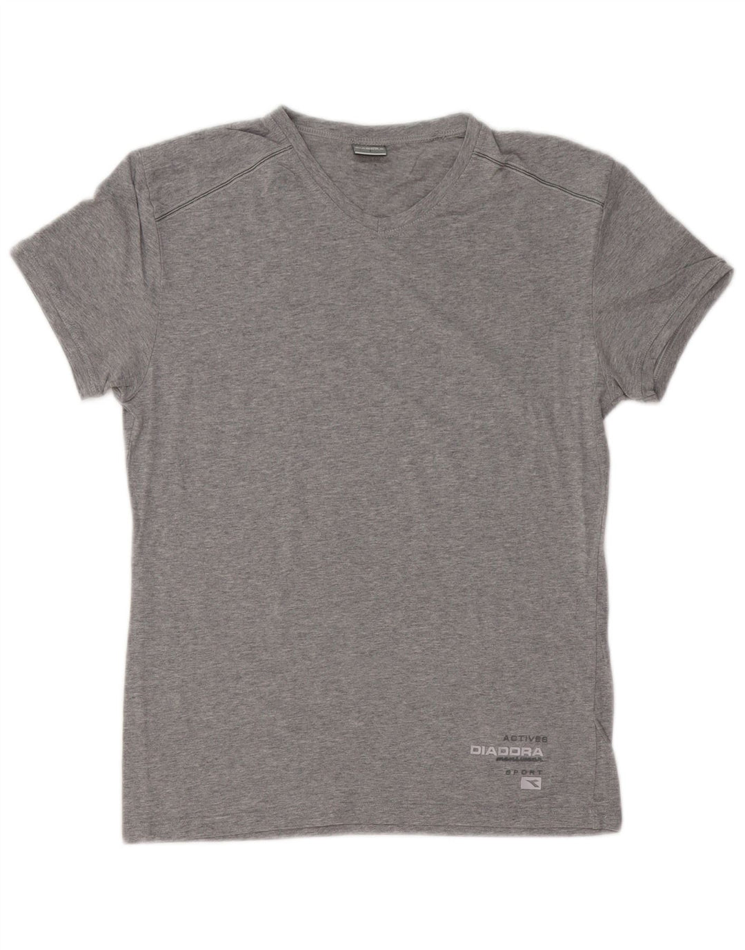 Diadora Camiseta Hombre Top Small Gris Algodón
