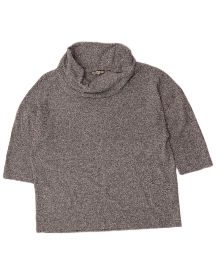 Marks & Spencer Top para mujer manga 3/4 UK 44 Poliéster moteado gris grande
