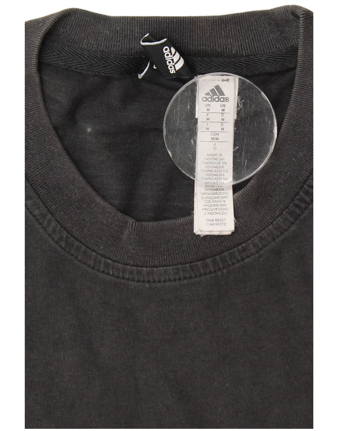 Camiseta Adidas Hombre Top Medium Negro Algodón