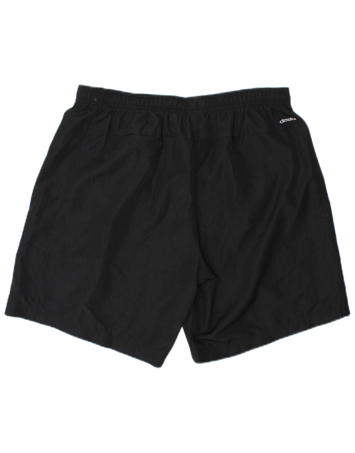 ADIDAS Pantalones cortos deportivos Climalite para hombre Poliéster negro grande