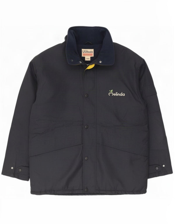 Chaqueta cortavientos vintage para hombre Reino Unido 42 XL Poliéster azul marino