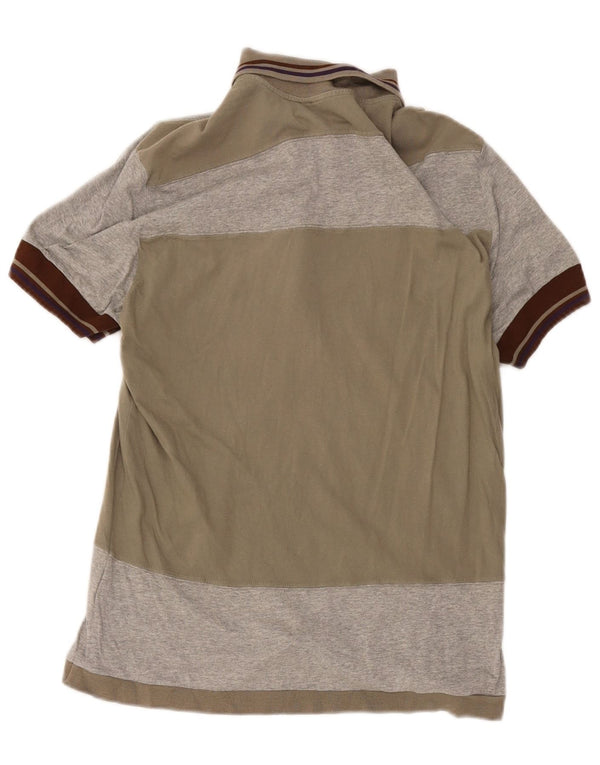 CNC Costume National Polo para hombre EU 36 Small Gris Colorblock