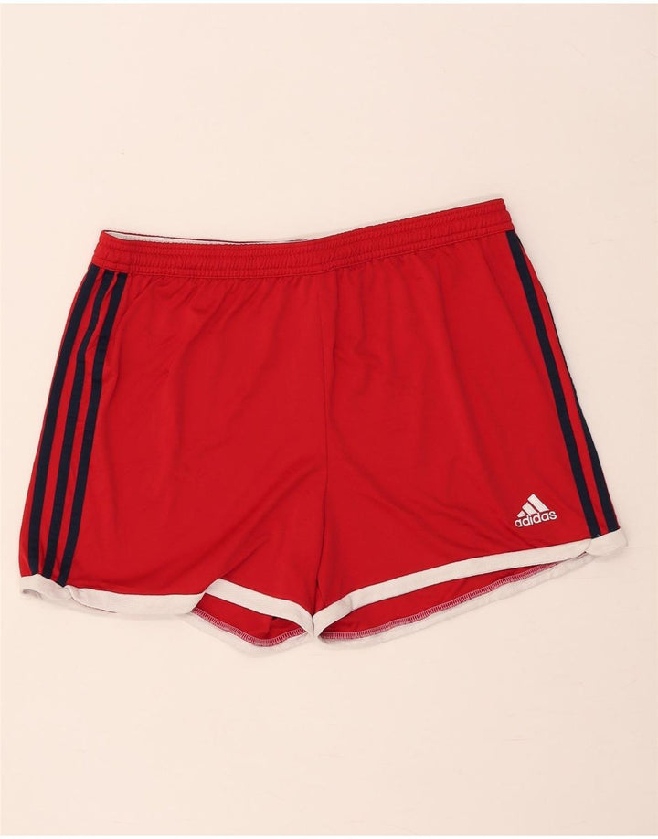 Adidas Mujer Climacool Sport Shorts UK 16/18 Grande Rojo Poliéster