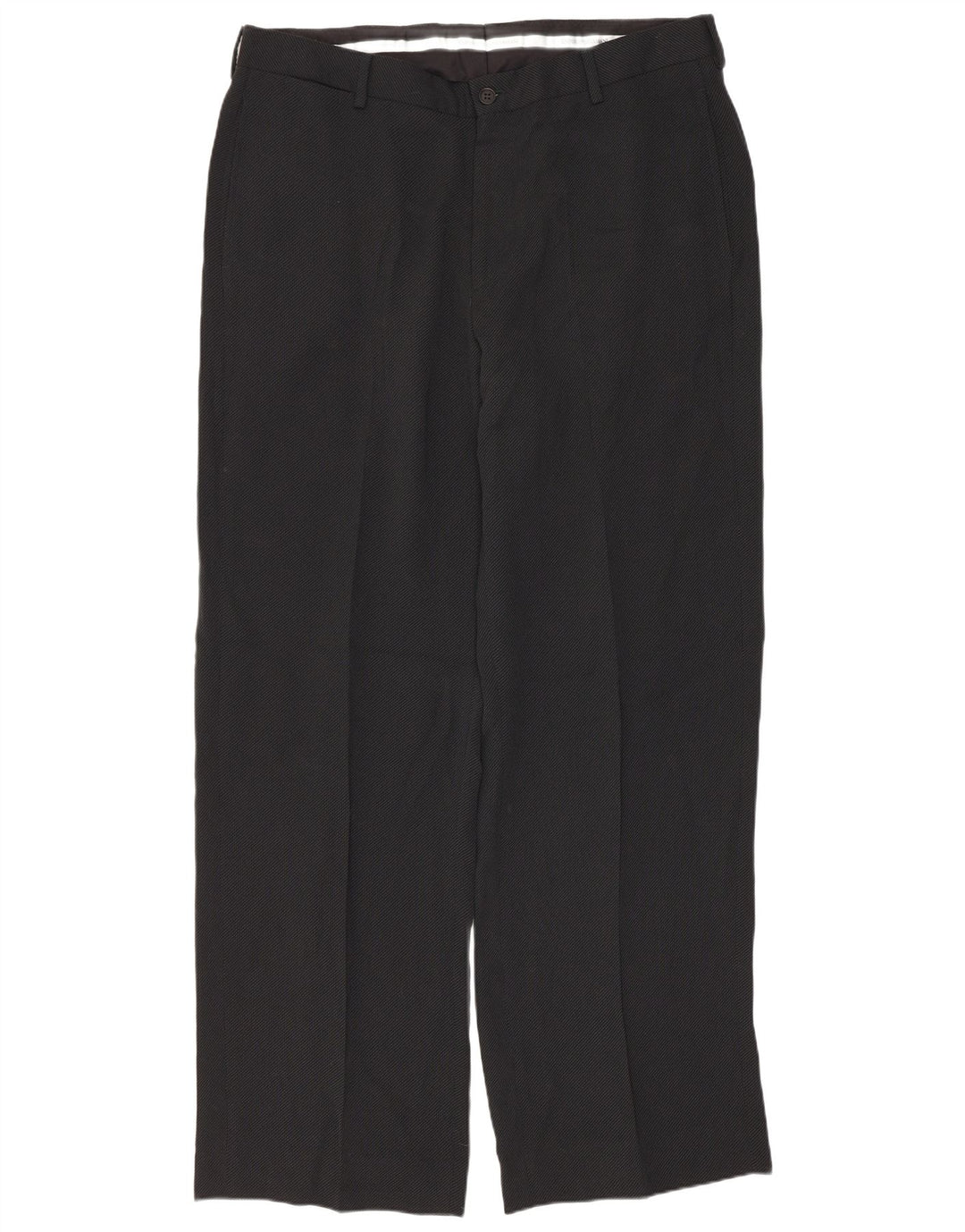 EMPORIO ARMANI Pantalón de traje recto para hombre W36 L32 Rayas negras