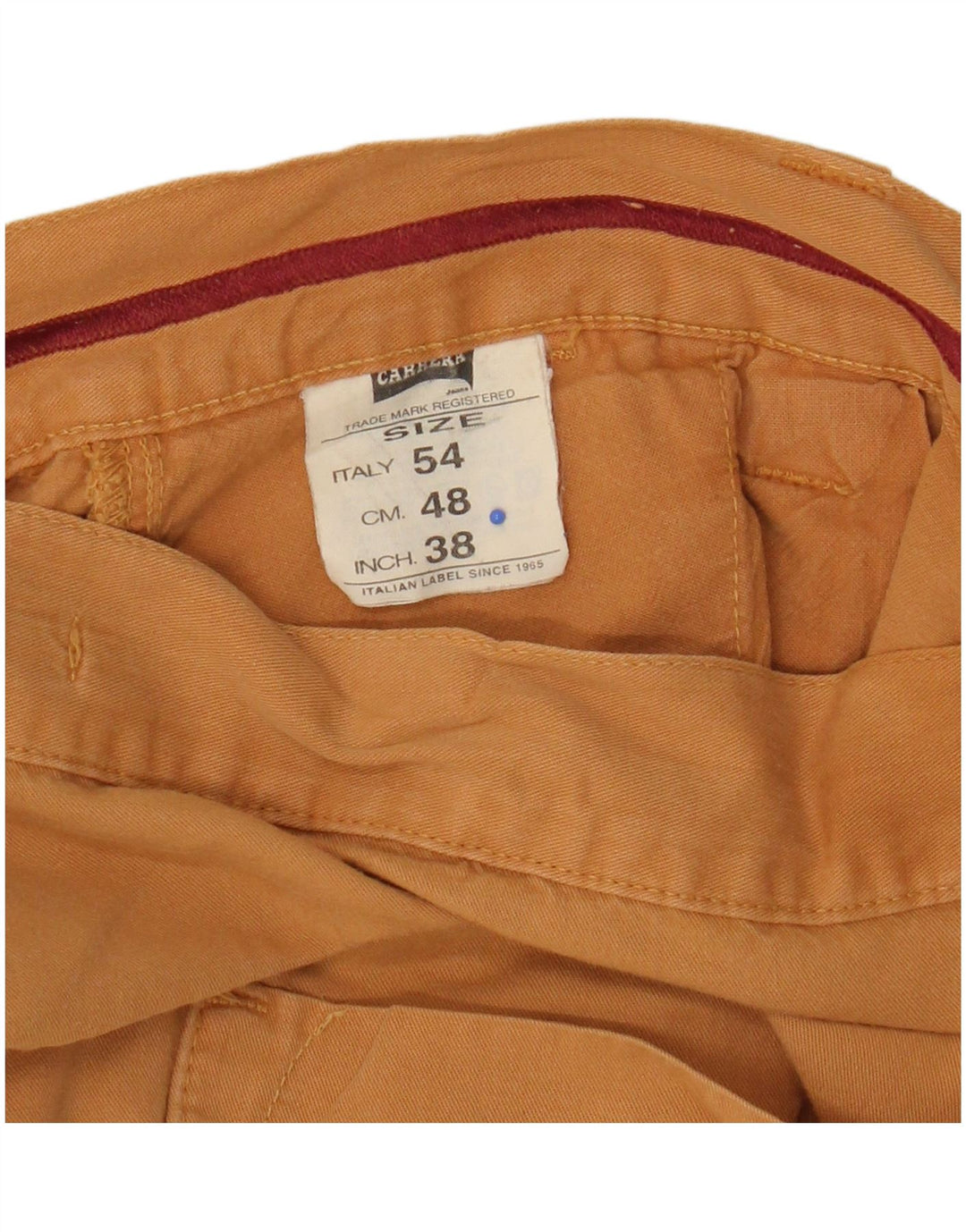 Bermudas Carrera Hombre W38 XL Algodón Amarillo