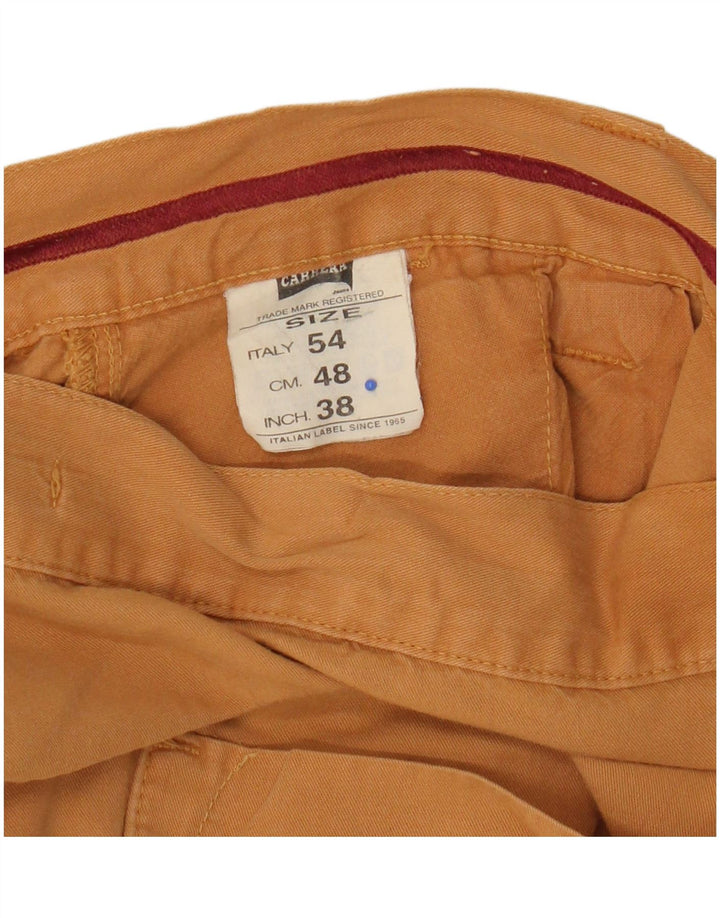Bermudas Carrera Hombre W38 XL Algodón Amarillo