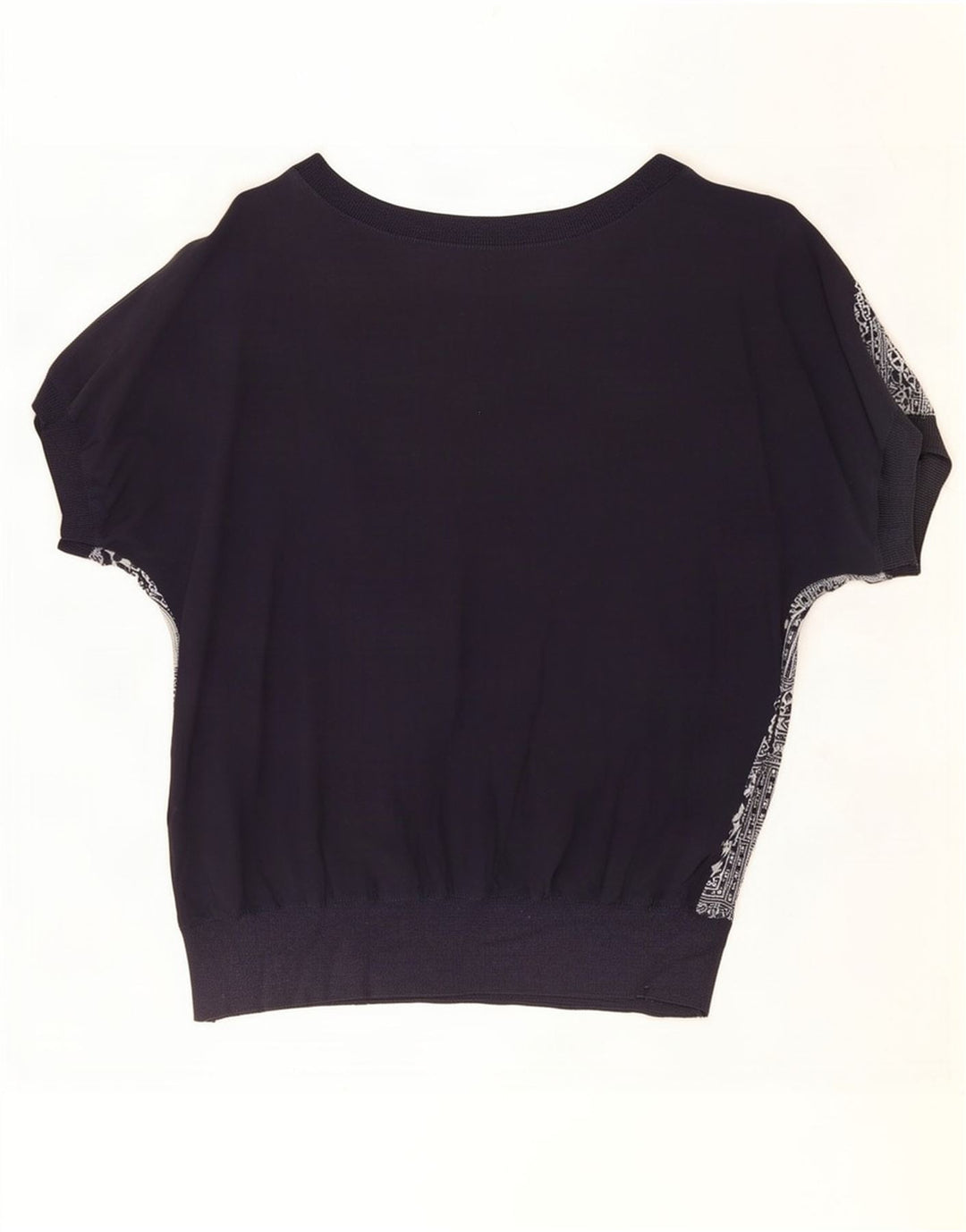 Blusa extragrande para mujer de Diana Bentall Top UK 16 Large Azul marino Patchwork