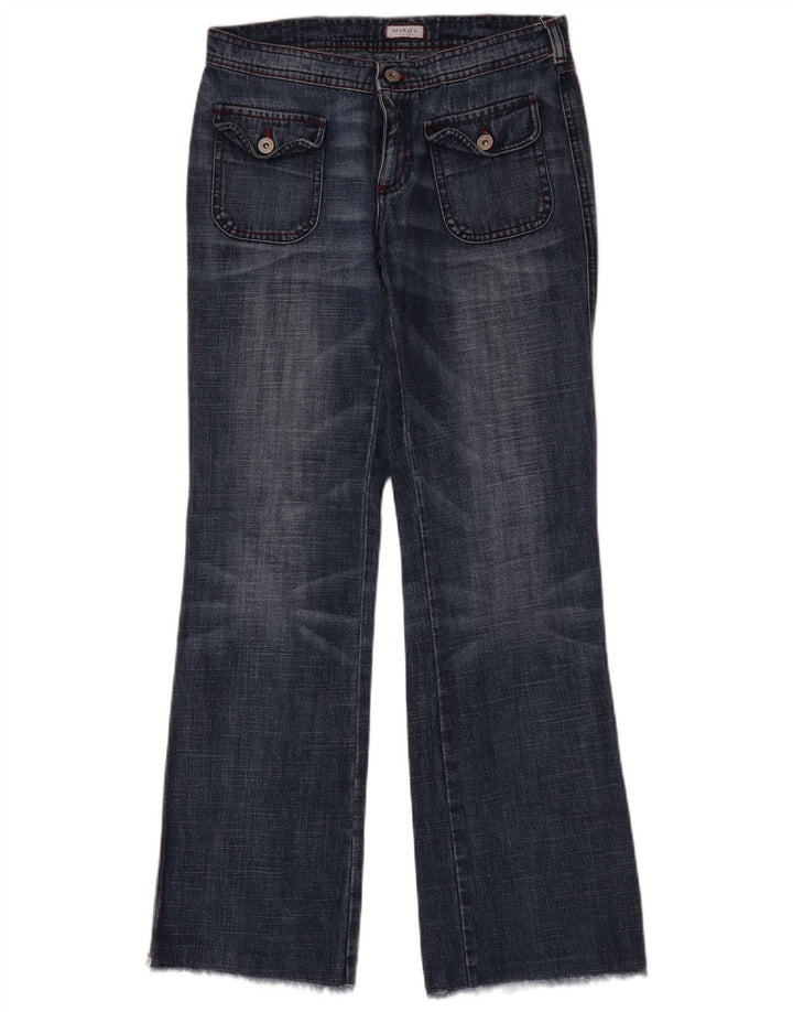 Max & Co. Jeans acampanados para mujer IT 42 Medium W30 L32 Algodón azul