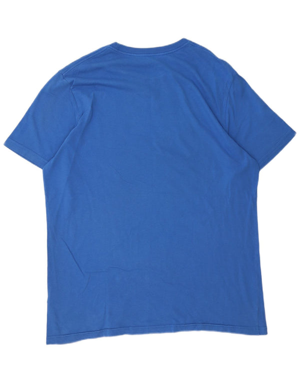 Nike - Camiseta gráfica ajustada para hombre, talla 2XL, algodón azul