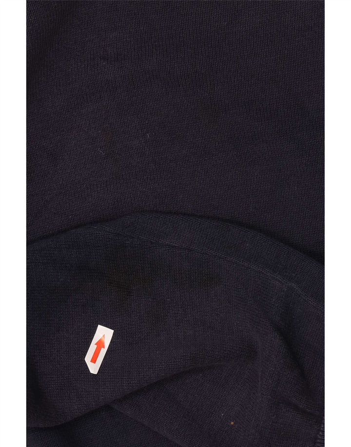 Marks & Spencer - Jersey con cuello en V para hombre, talla grande, algodón azul marino