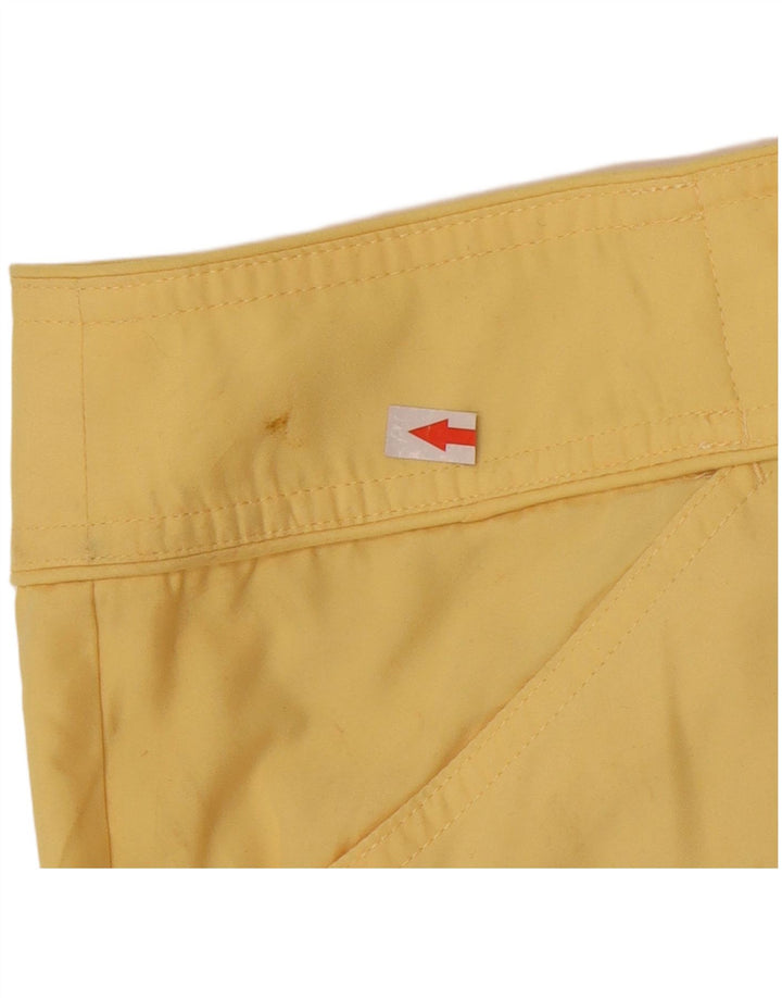 Izod Pantalones Capri Cargo para Mujer US 12 Grande W34 L22 Poliéster Amarillo