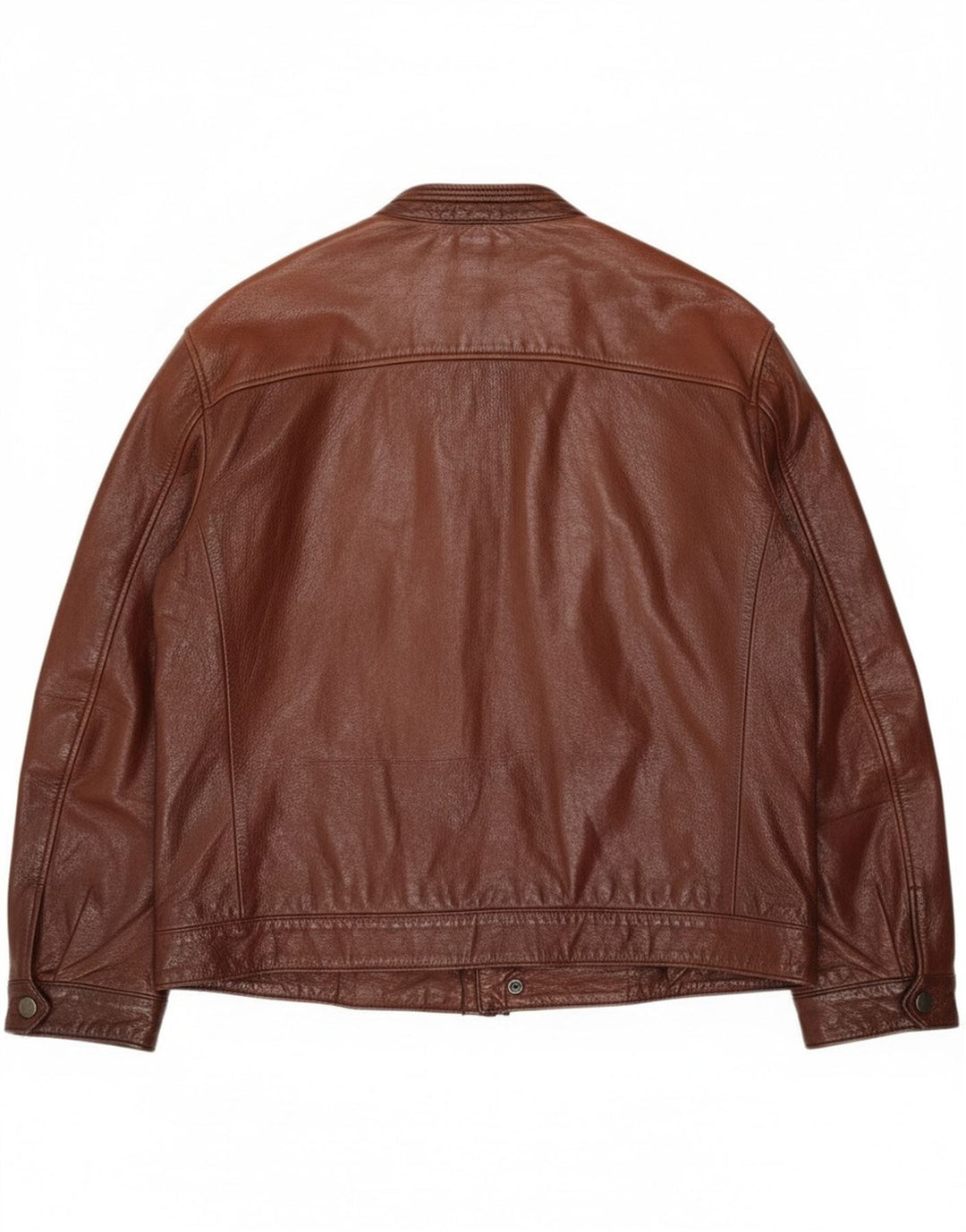 Vintage chaqueta de cuero para hombre Reino Unido 38 cuero marrón medio