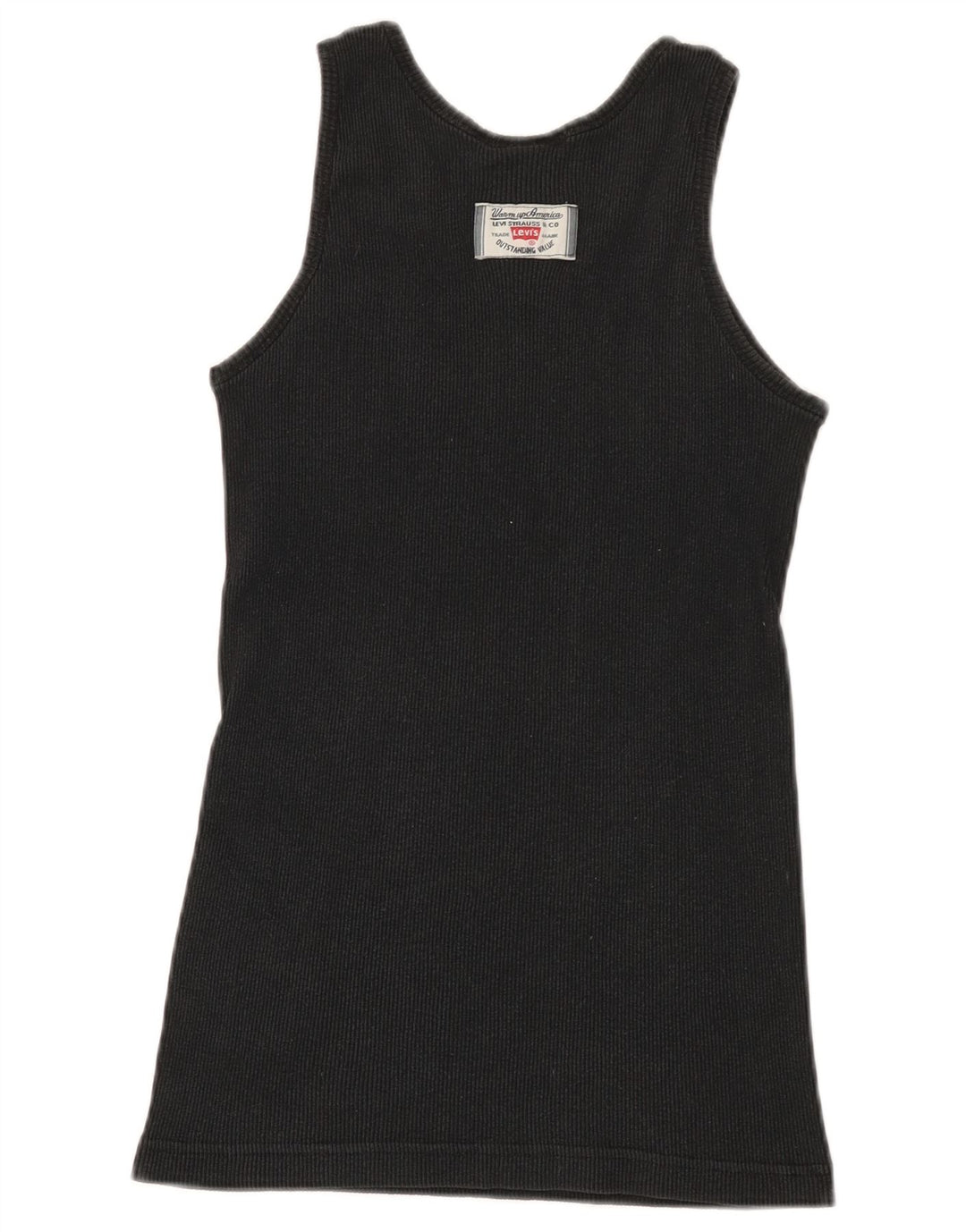 Levi's Camiseta sin mangas para mujer Reino Unido 12 Algodón negro mediano