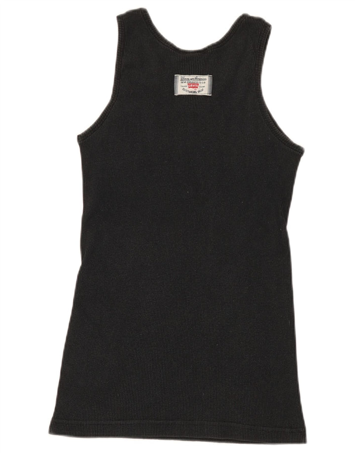 Levi's Camiseta sin mangas para mujer Reino Unido 12 Algodón negro mediano