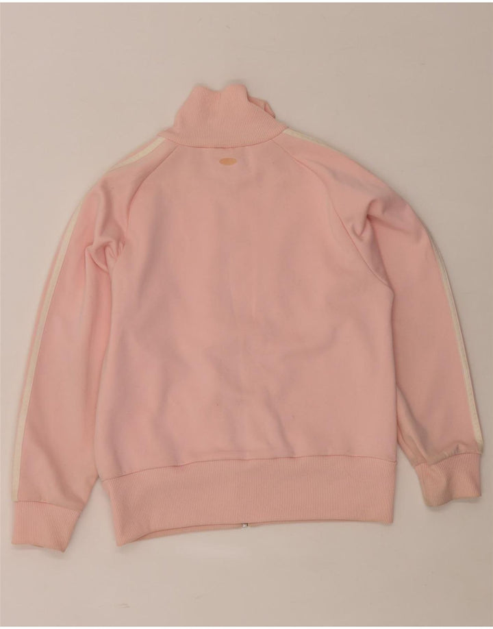 Adidas Mujer Chándal Top Chaqueta UK 10 Pequeño Rosa Colorblock Poliéster