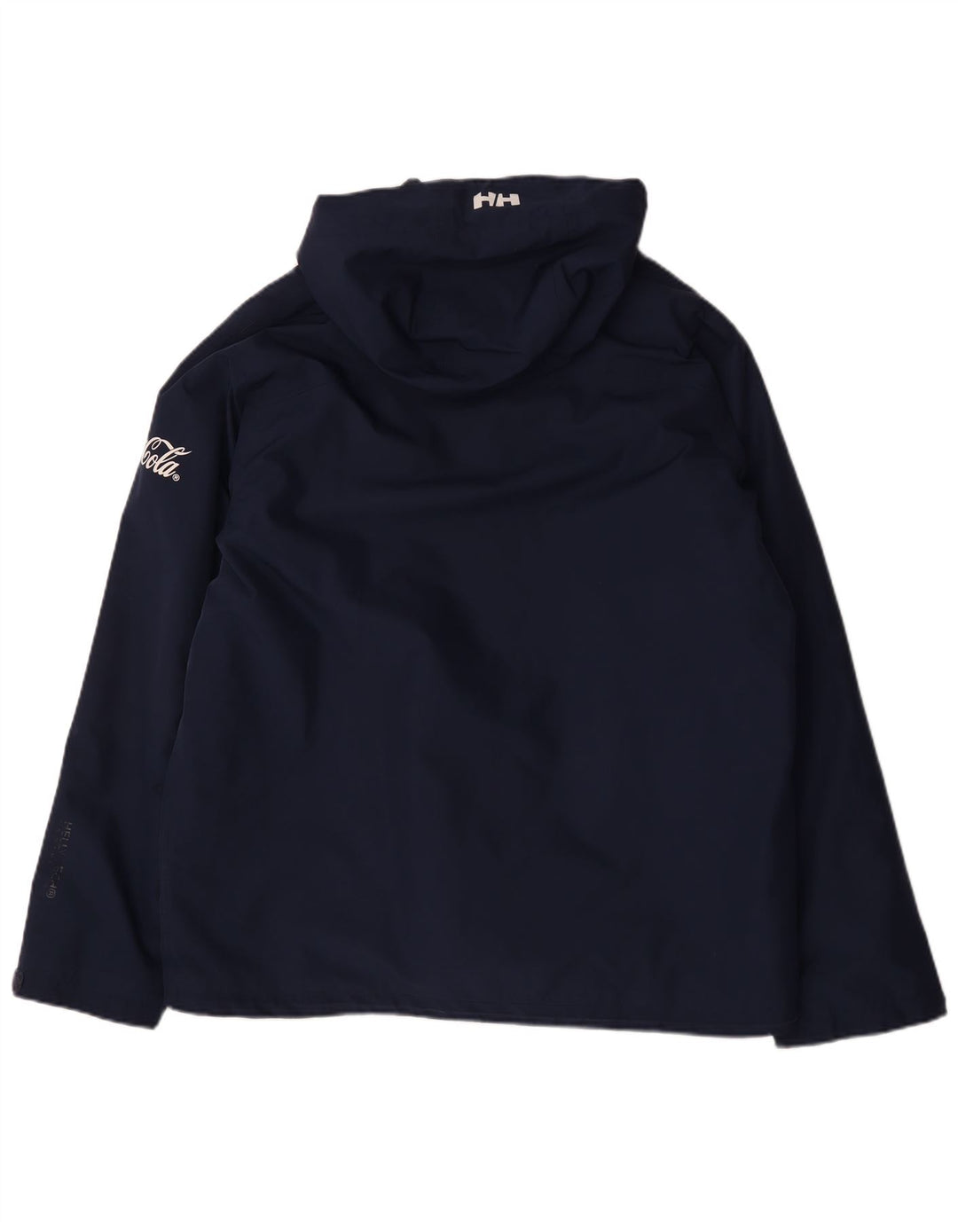 Helly Hansen Chaqueta cortavientos con capucha para hombre UK 42 XL Poliéster azul marino