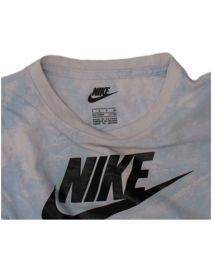 NIKE Camiseta gráfica para niños 4-5 años Small Blue Tie Dye