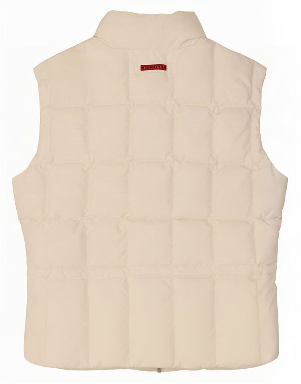Tommy Hilfiger Chaleco acolchado para mujer UK 40 Grande Poliéster blanco