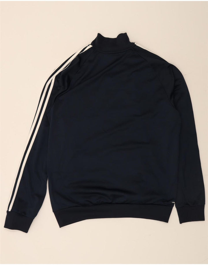 ADIDAS Hombre Climalite Chándal Top Chaqueta XL Azul Marino Poliéster