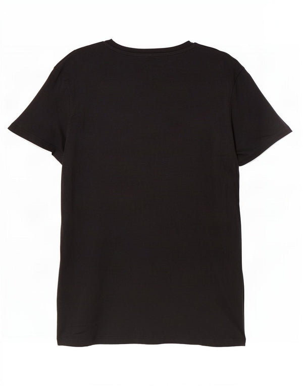 Levi's Camiseta Gráfica New York para Mujer Top UK 10 Small Algodón Negro